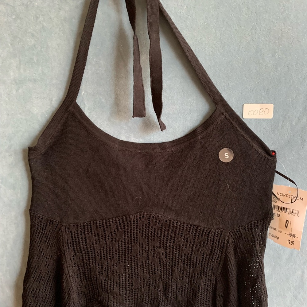 L.A. Hearts‎ Black Halter Top. Size Sm NWT